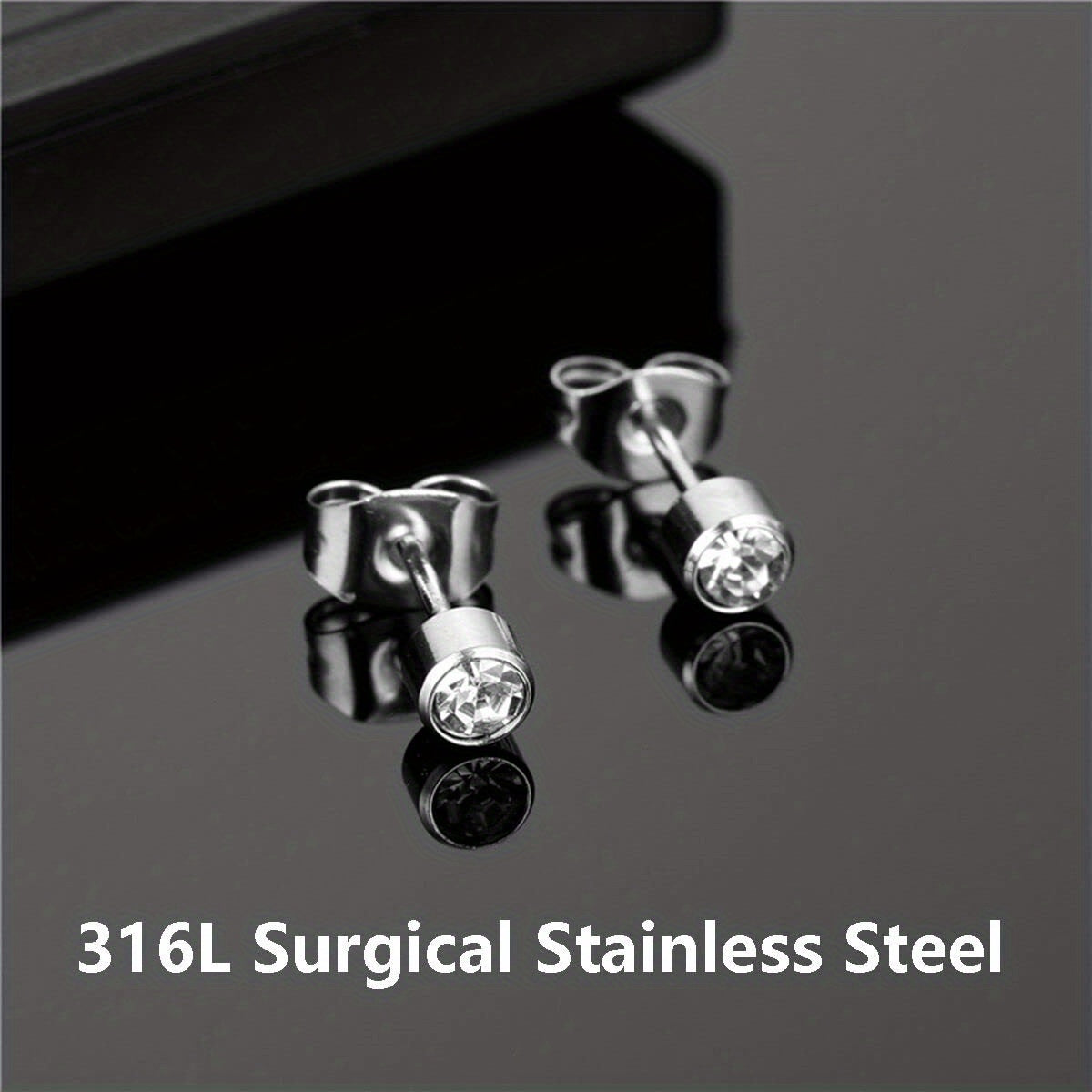 Professional ear piercing gun kit, equipped with 20 pairs of medical surgical stainless steel gun nail earrings, suitable for home use in body, nose and lip salons