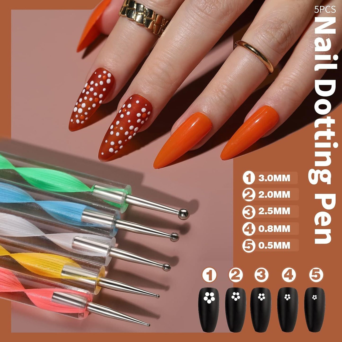 Valentine's Day Gift Nail Art Set, Nail Art Design Tool Set with Nail Art Brush, Nail Art Dotting Tool, Delicate Glitter, Nail Art Butterfly, Nail Art Heart Glitter, Nail Lip Glitter, Nail Art Rhinestones, Nail Art Brush