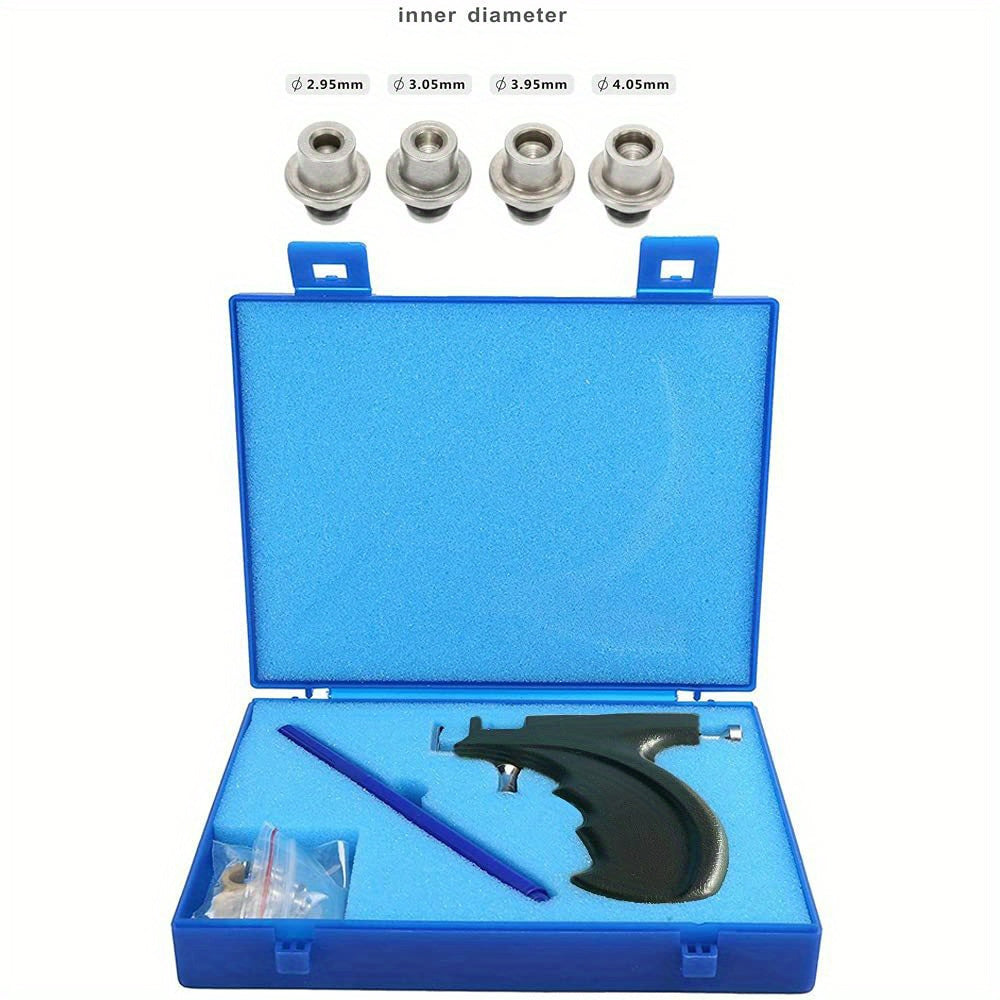 Reusable Ear Piercing Gun Kit, Professional Body Nose Lip Piercing Kits with 16 Pairs Stud Earrings (6 Pairs Sterling Silver Stud Earrings+10 Pairs Gun Stud Earrings)